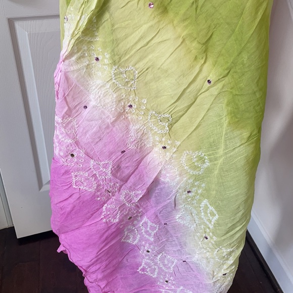 Hand made tie dye bandhani wrap scarf sarong NEW - Picture 2 of 10